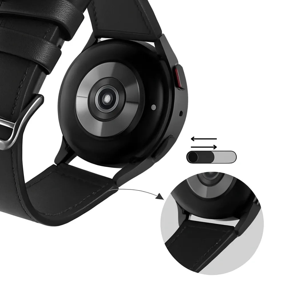 Bracelet cuir Fossil Gen 5 (noir serré)