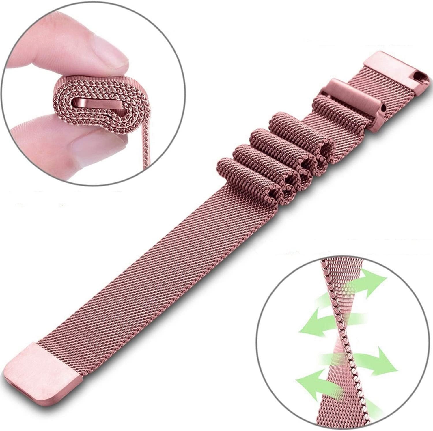 Bracelet Milanais Huawei Watch GT 5 Pro 42mm (rose)