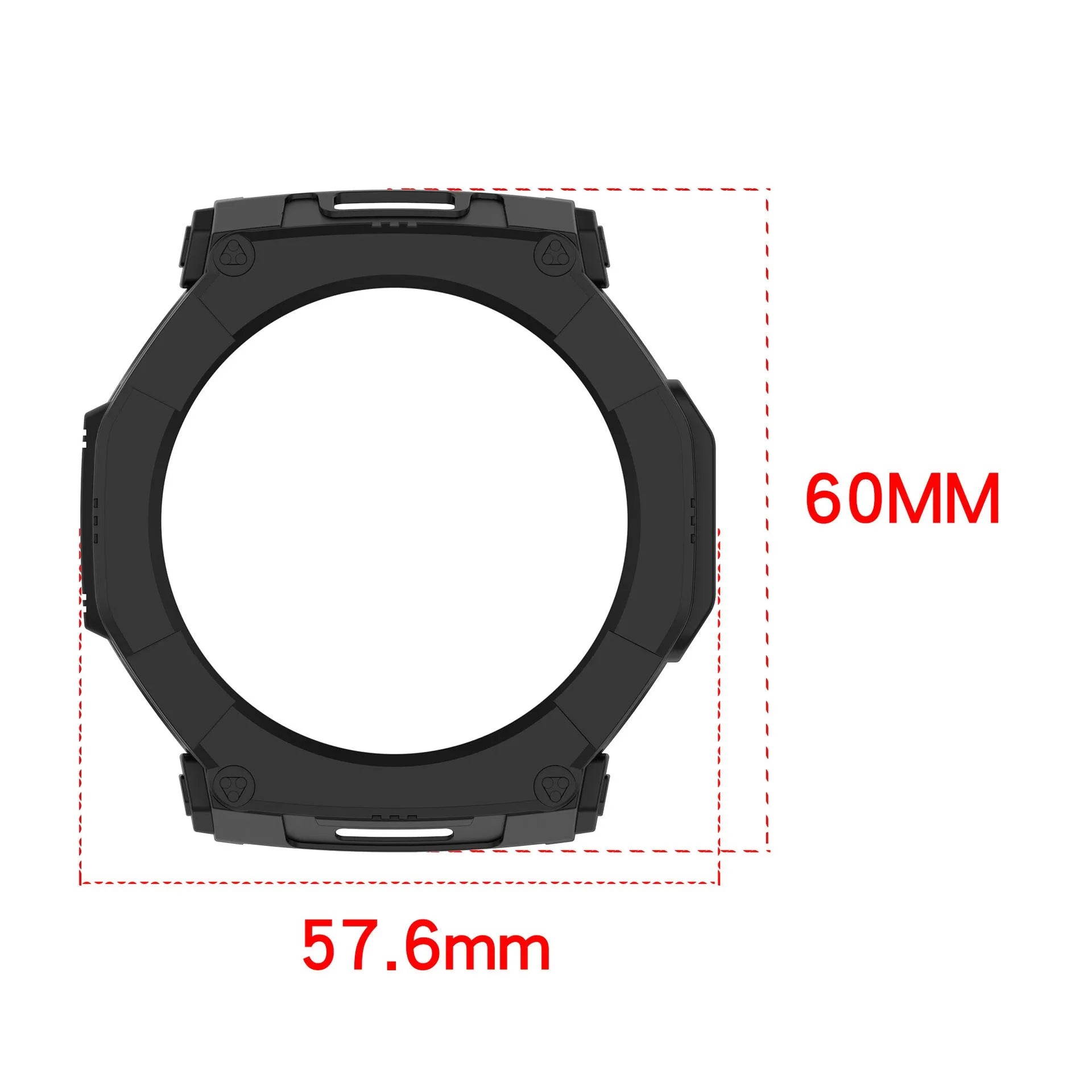 Amazfit T-Rex Ultra 2 Rugged TPU Case (Black)