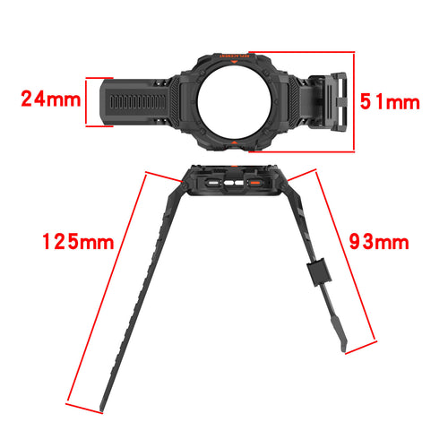 Bracelet TPU avec cadre Samsung Galaxy Watch Ultra (noir)