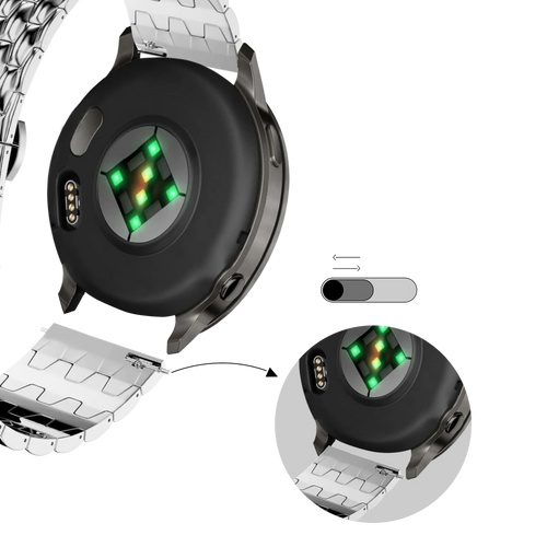 Bandz Bracelet acier 'Dragon' Garmin Bounce 2 (argent)