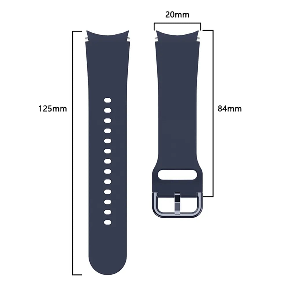Bracelet silicone boucle Samsung Galaxy Watch 5 Pro (bleu foncé)