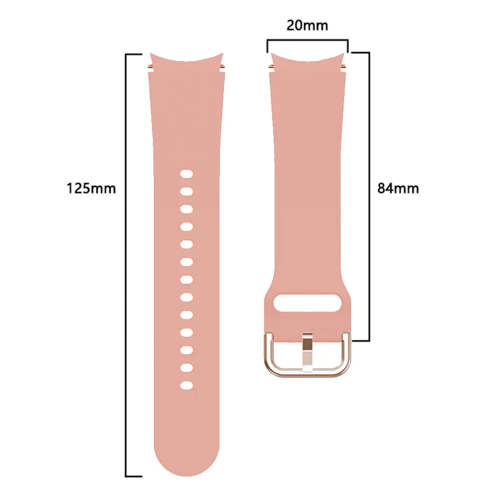 Bracelet silicone boucle Samsung Galaxy Watch 5 Pro (rose)