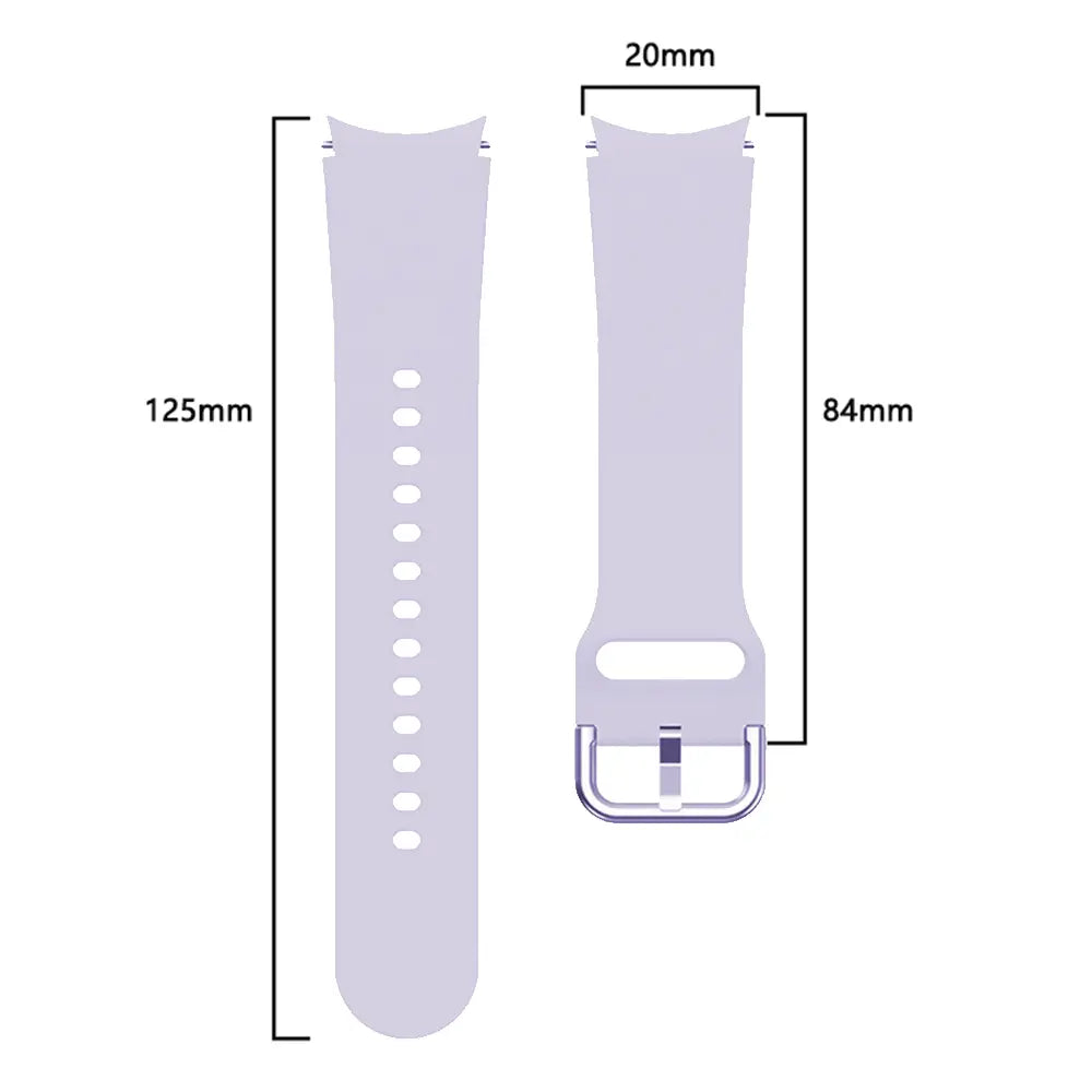 Bracelet silicone boucle Samsung Galaxy Watch 5 Pro (mauve)