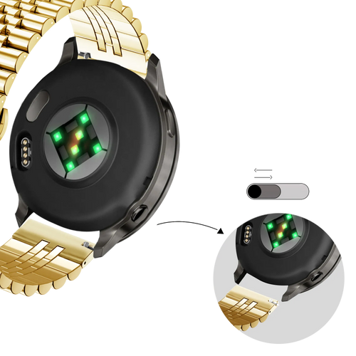 Bandz Bracelet acier 'Jubilee' Garmin Venu 2s (or)
