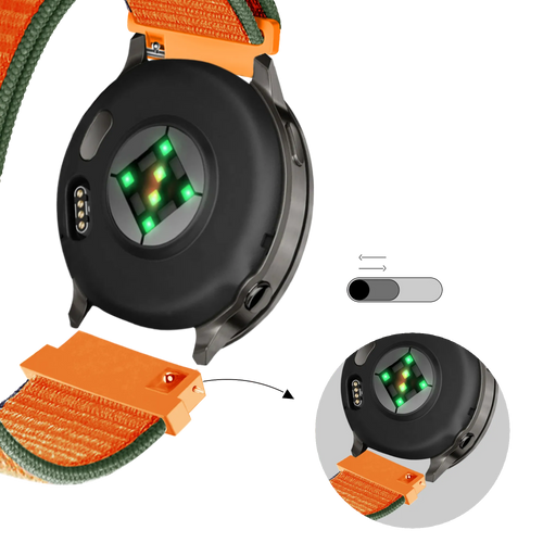 Bandz Bracelet nylon Loop Garmin Vivoactive 4s (orange)