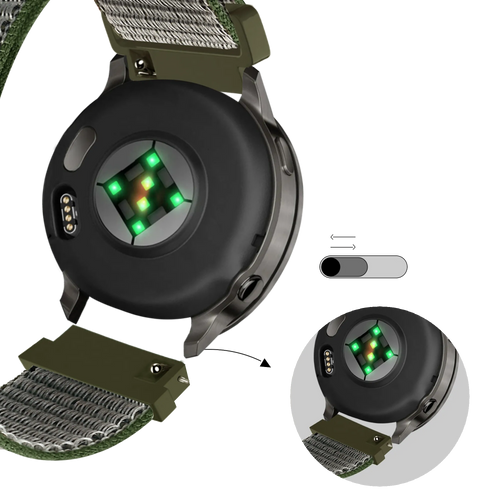 Bandz Bracelet nylon Loop Garmin Forerunner 245 (olive)