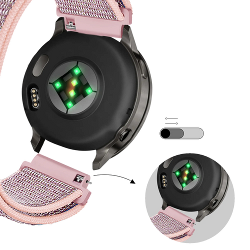 Bandz Bracelet nylon à boucle Garmin Bounce 2 (rose)