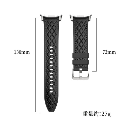 Bracelet cuir hybride diamond Samsung Galaxy Watch 9 - 44mm (beige)
