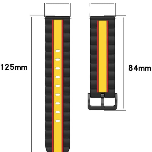 Bracelet édition spéciale Honor Magic Watch 2 (noir/jaune)