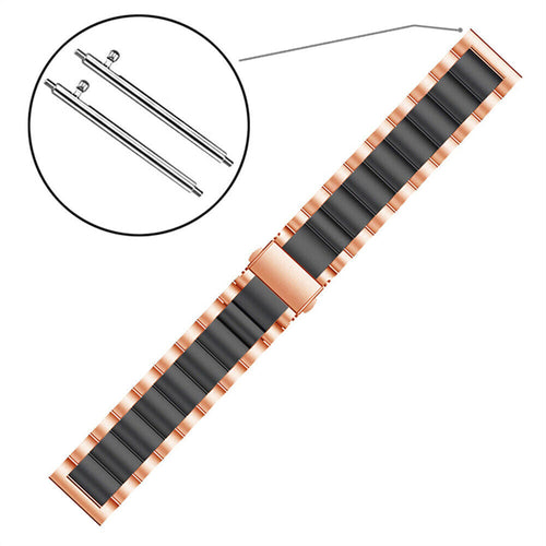 Bracelet acier Xiaomi Watch 2 Pro (rose or/noir)