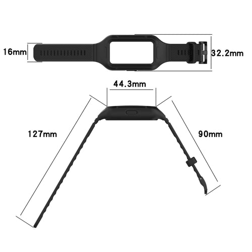 Bracelet TPU avec cadre Huawei Band 8 (noir)