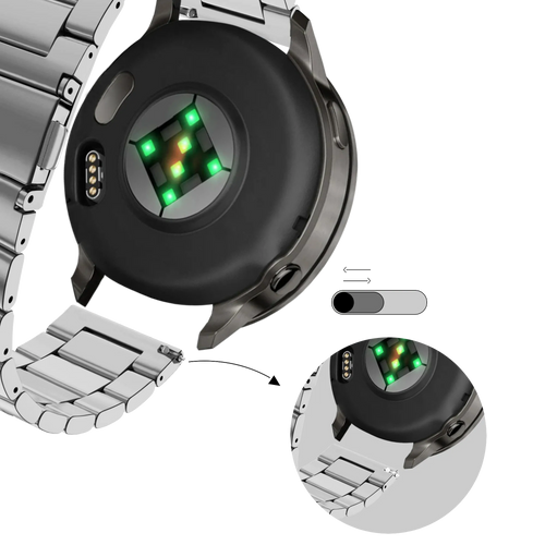 Bandz Bracelet acier 'Classic' Garmin Forerunner 170 (argent)
