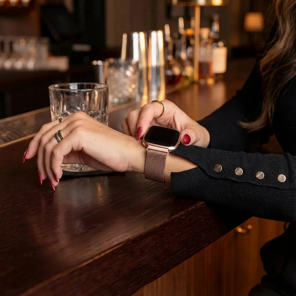 Bracelet Milanais Fitbit Versa (rose)