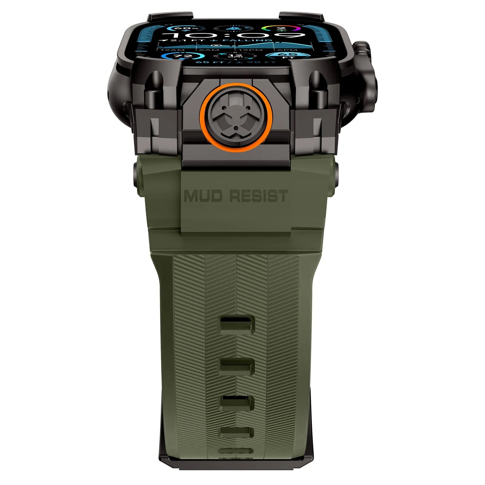 Bracelet silicone 'Cuatro garras' Apple Watch (vert)