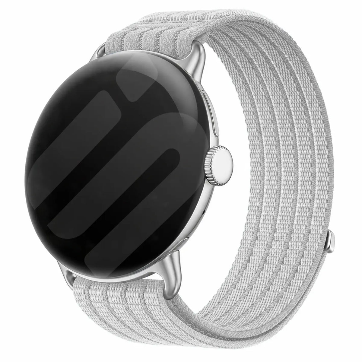 Bracelet nylon ultra fine Google Pixel Watch 3 - 45mm (gris clair)