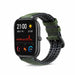 Bracelet silicone/cuir Xiaomi Amazfit GTS (vert)
