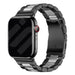 Bracelet acier Apple Watch (noir/argent)