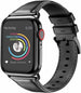 Bracelet cuir Apple Watch (noir)