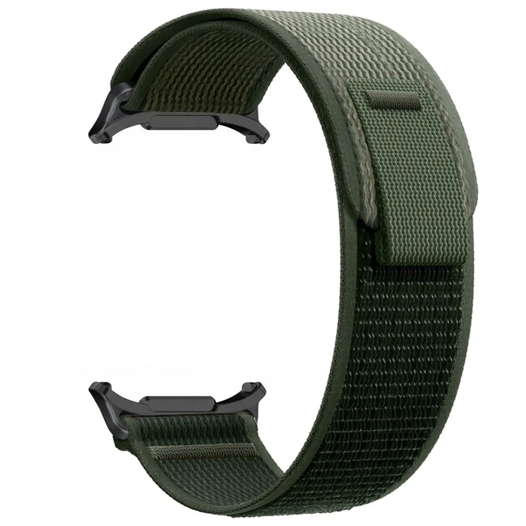 Bracelet nylon trail Samsung Galaxy Watch Ultra (vert militaire)
