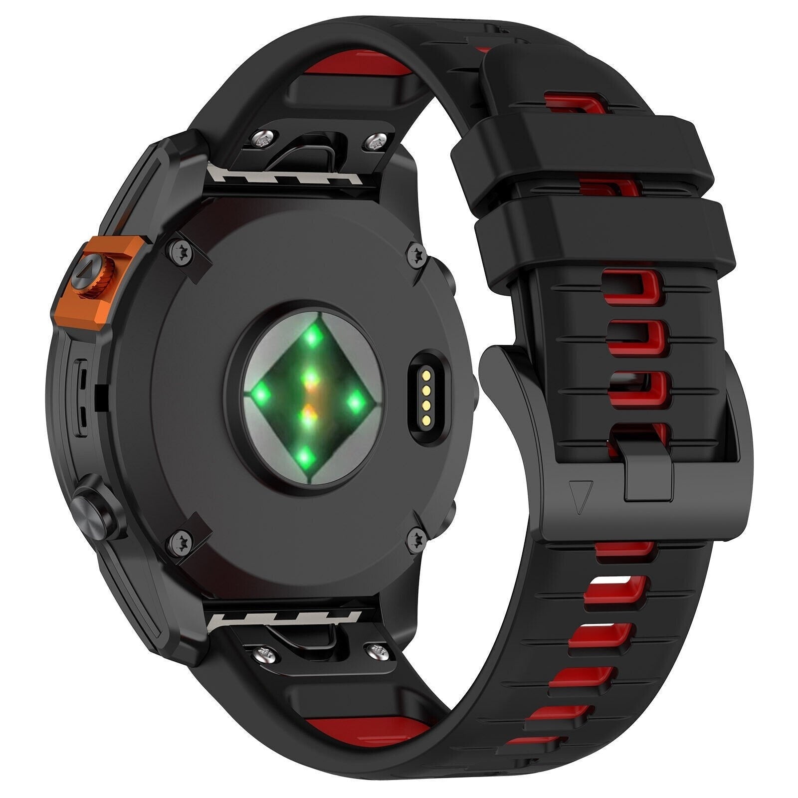 Bracelet à boucle sportive Garmin Forerunner 970 (noir/rouge)