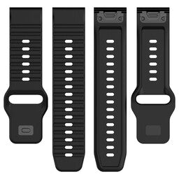 Bracelet silicone outdoor Garmin Instinct 3 - 50mm (noir)