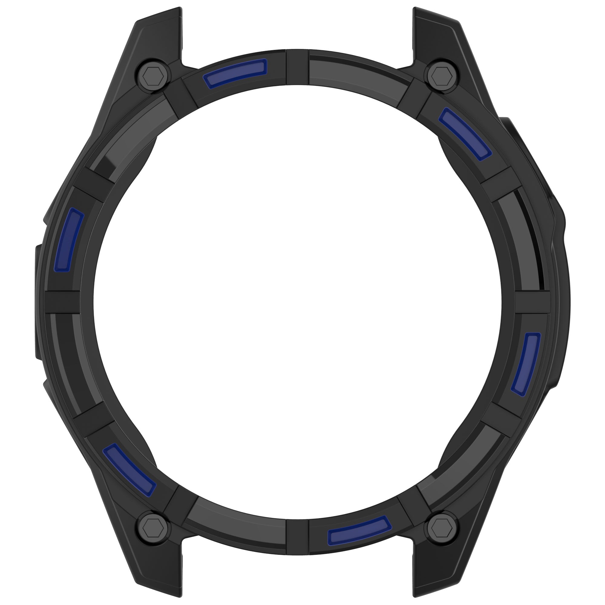Coque TPU résistante Garmin Quatix 8 - 47mm (noir/bleu)