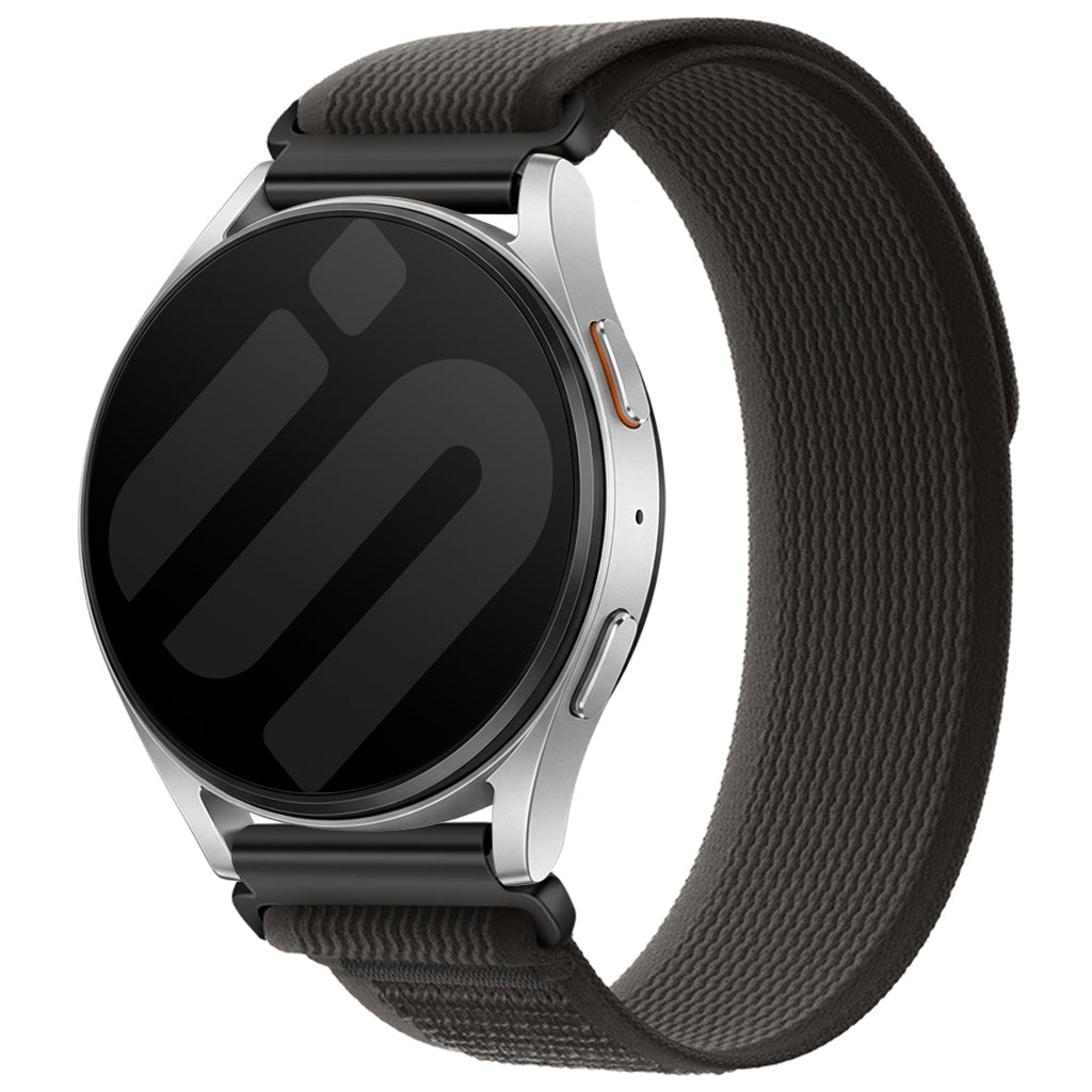 Bracelet nylon trail Garmin Venu 4 - 45mm (noir/gris)