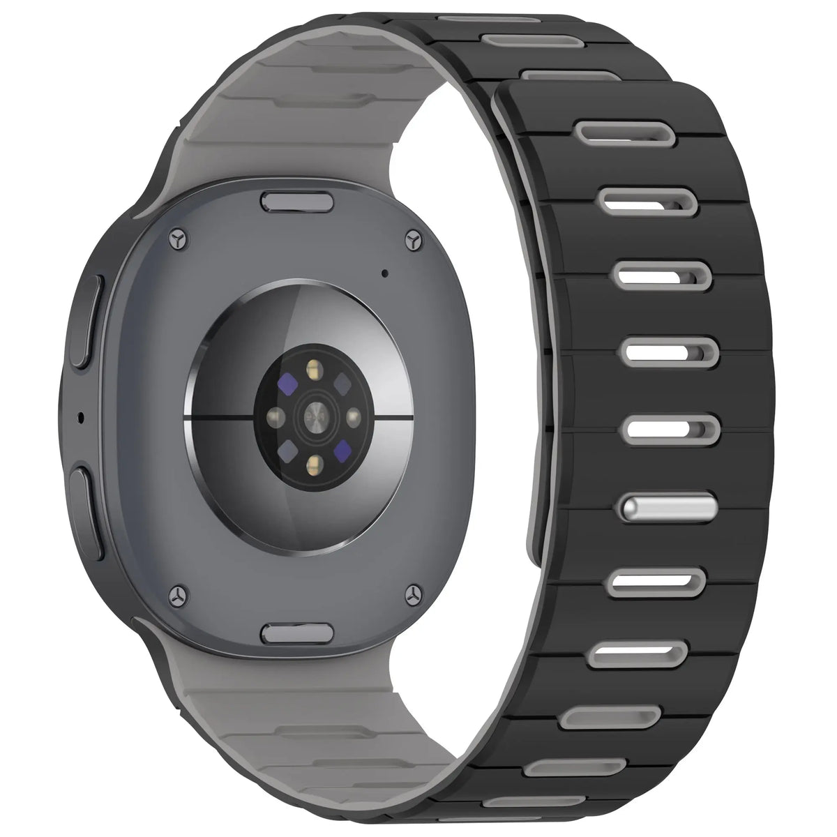 Samsung Galaxy Watch 8 Classic Magnetic Silicone Strap (Black/Grey)