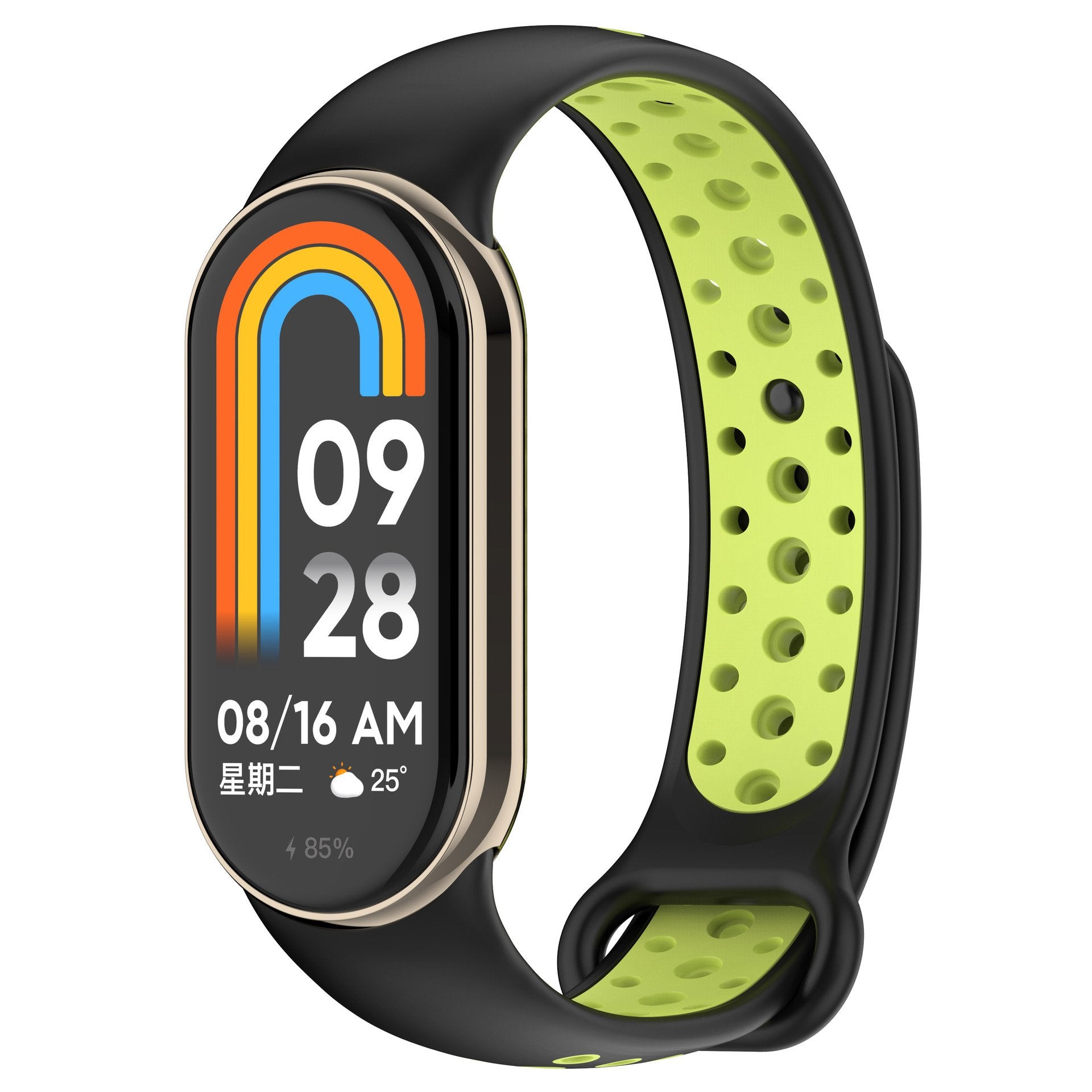 Bracelet sport Xiaomi Smart Band 10 (noir/citron vert)