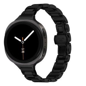 Bracelet acier fin Samsung Galaxy Watch 8 Classic (noir)