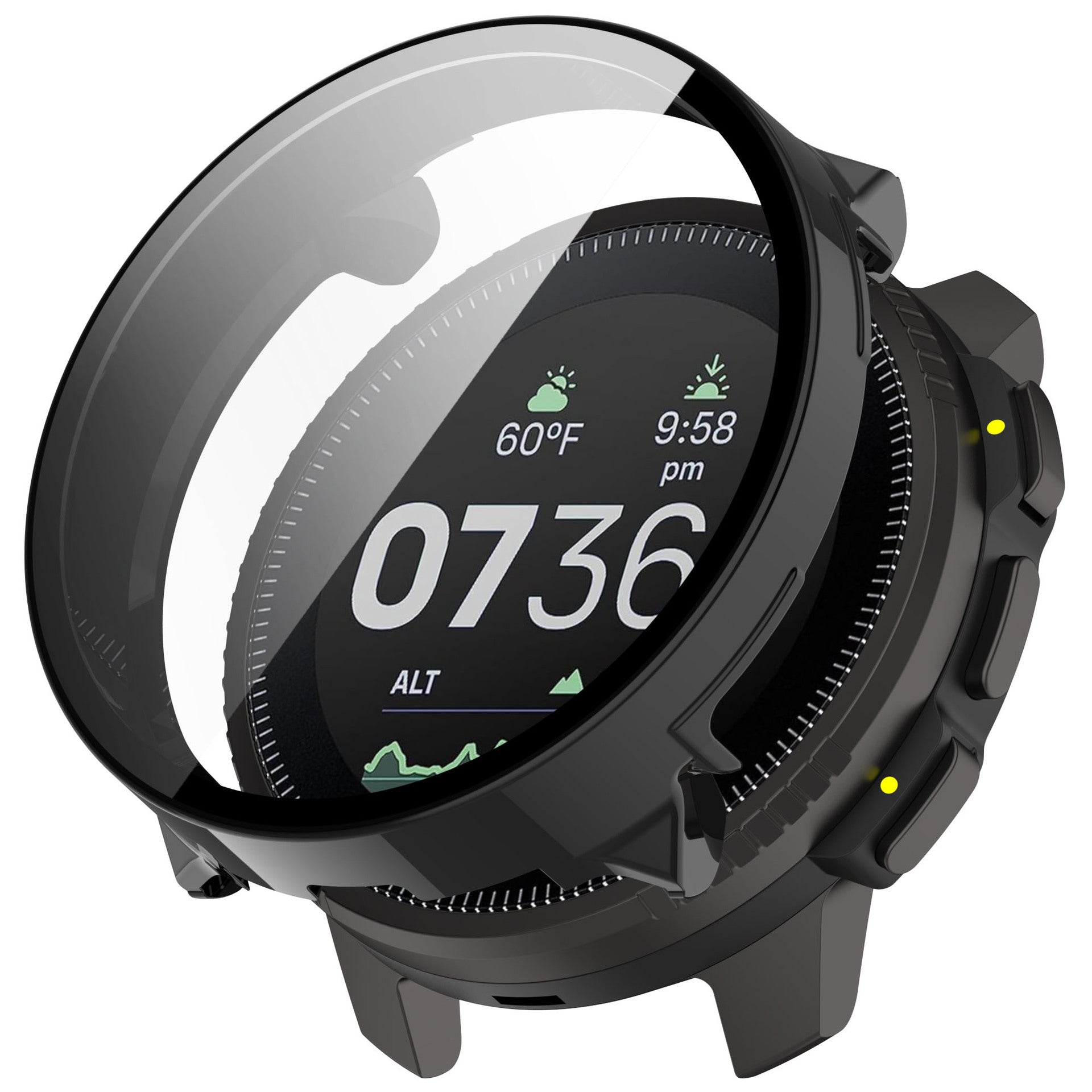 Coque résistant avec verre Suunto Vertical (noir)
