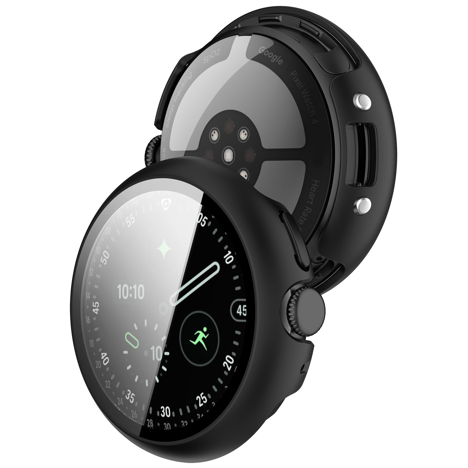 Google Pixel Watch 4 - 41mm Hard Case with Glass (Black)