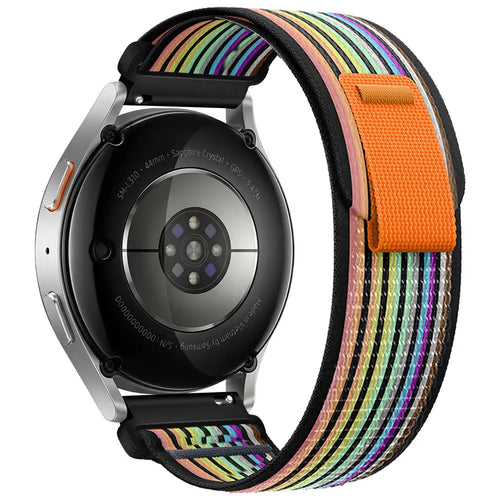 Bracelet nylon trail Amazfit Active 2 (noir/multicolore)
