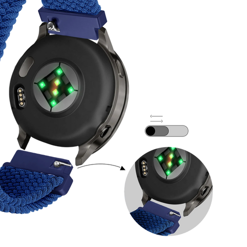 Bandz Bracelet tressé réglable Garmin Venu 4 - 41mm (bleu)