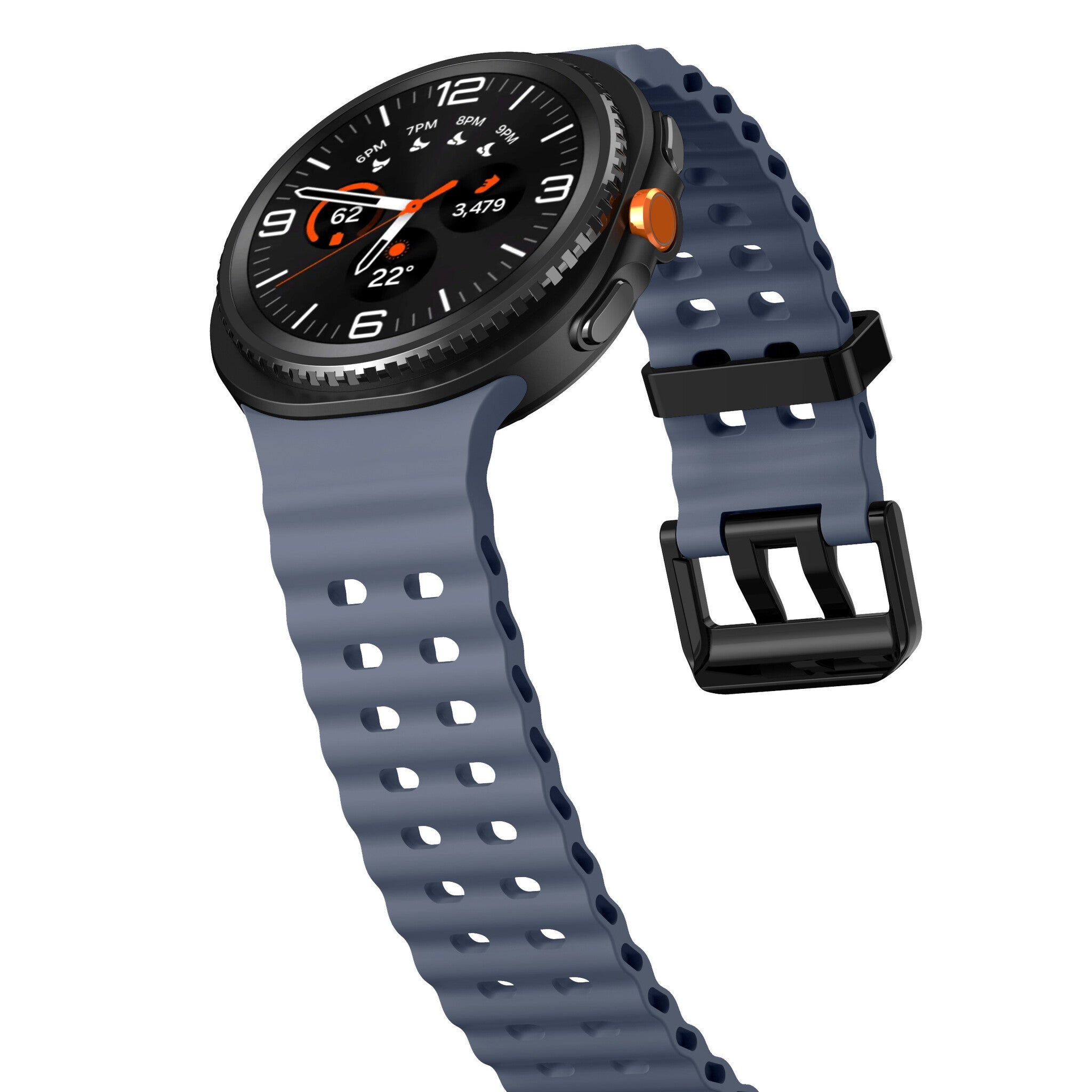 Bracelet Ocean Samsung Galaxy Watch 8 - 44mm (gris/bleu)