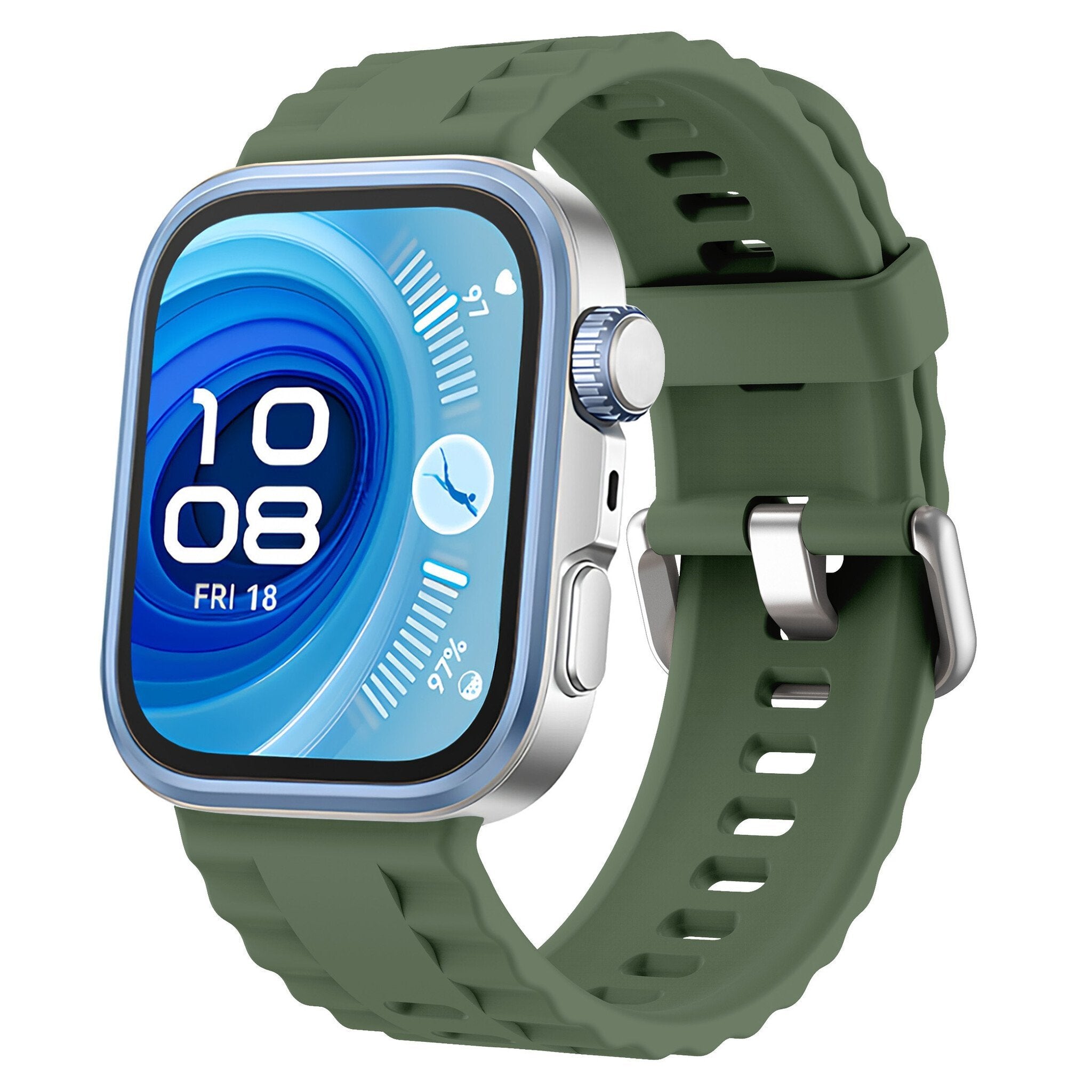 Bracelet silicone 'Classic' Huawei Watch Fit 5 Pro (vert foncé)