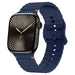 Bracelet Silicone Wave Apple Watch (bleu foncé)