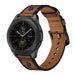 Bracelet cuir vissé Samsung Galaxy Watch 5 Pro (marron foncé)