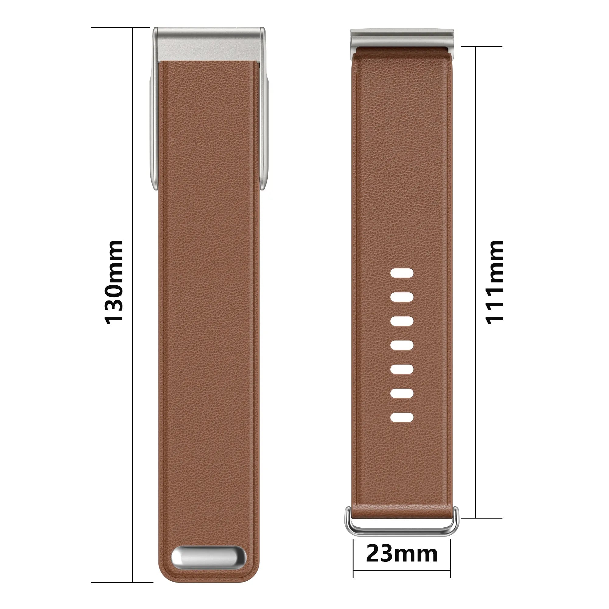 Bracelet cuir compatible avec Whoop MG (marron)