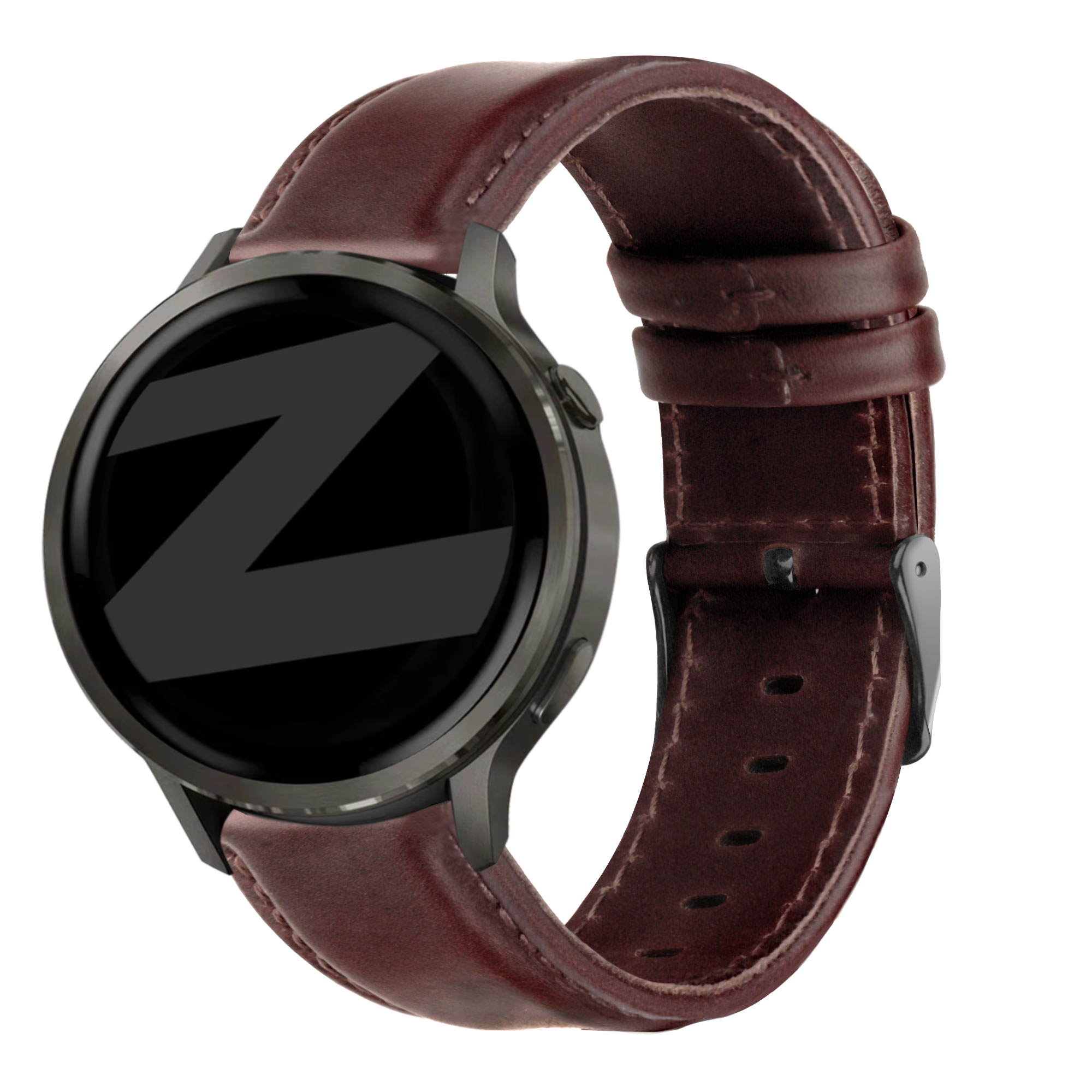 Bandz Bracelet cuir 'Classic' Garmin D2 Air X15 (marron)