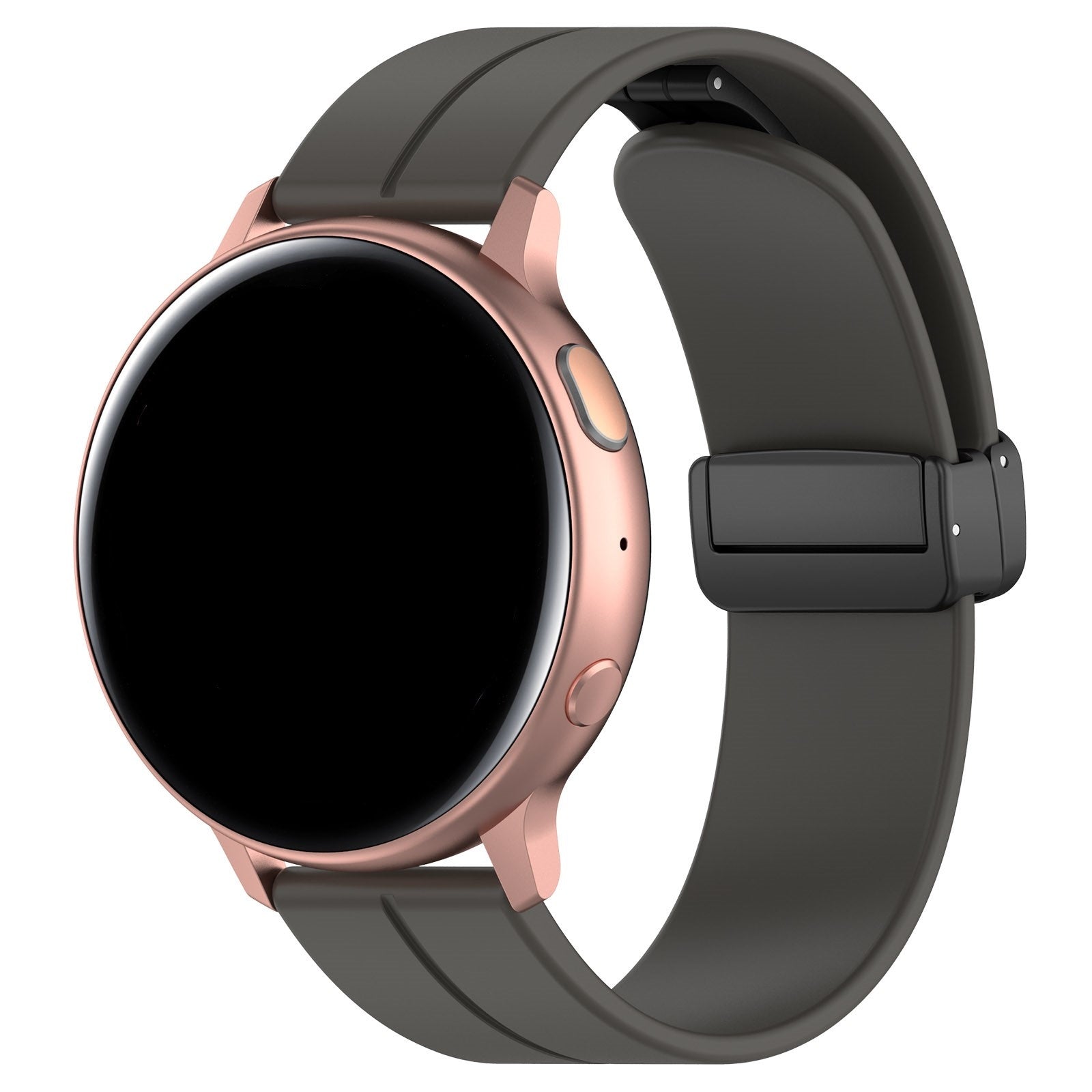 Bracelet silicone avec boucle Amazfit Active 2 (gris foncé)