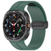 Bracelet silicone avec boucle-D Samsung Galaxy Watch Ultra 2 (vert foncé)