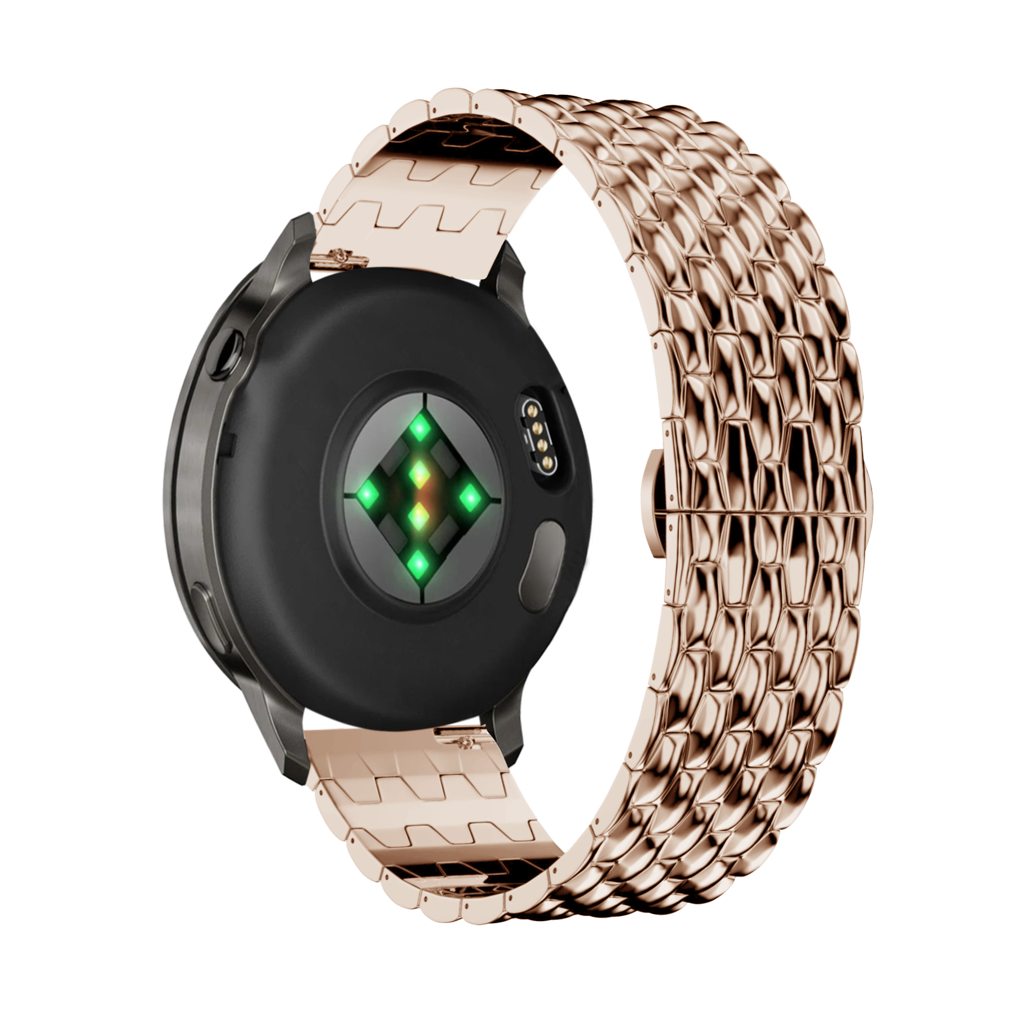 Bandz Bracelet acier 'Dragon' Garmin Forerunner 70 (or rose)