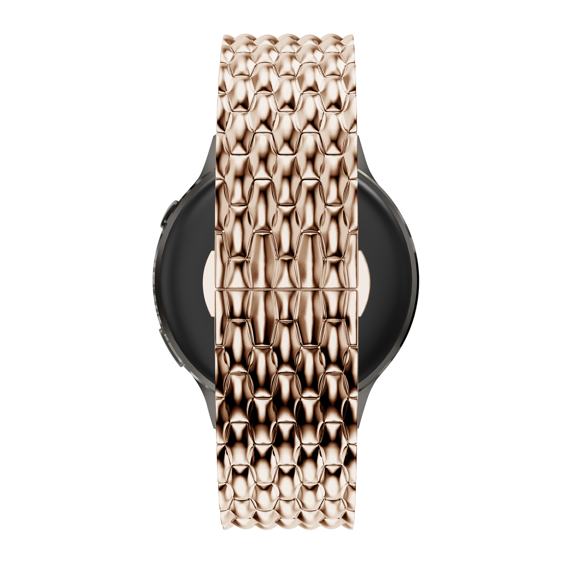 Bandz Bracelet acier 'Dragon' Garmin Forerunner 70 (or rose)