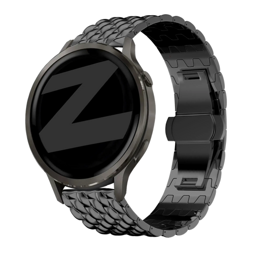 Bandz Bracelet acier 'Dragon' Garmin Forerunner 70 (noir)