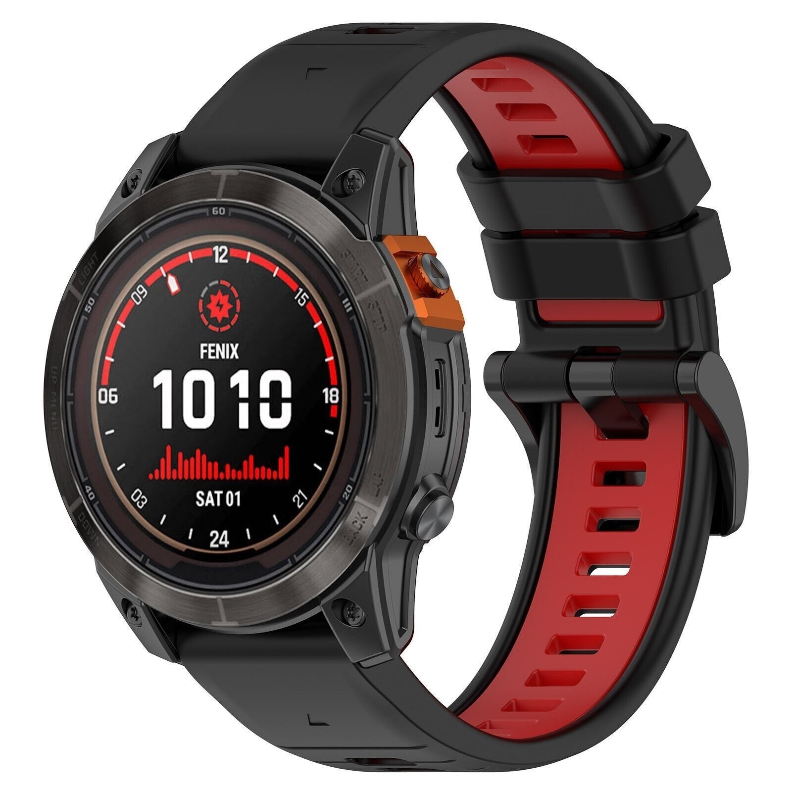 Bracelet sport avec boucle Garmin MARQ (noir/rouge)