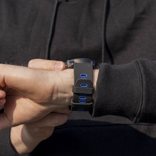 Bracelet à boucle sport Garmin Tactix 7 Pro (noir/bleu)