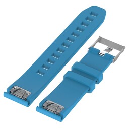 Bracelet silicone glossy Garmin Instinct 3 - 45mm (bleu clair)