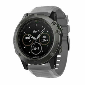 Bracelet silicone Garmin Tactix 8 - 51mm (gris)